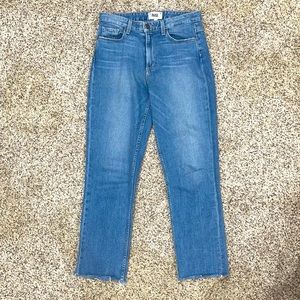 PAIGE Sarah High Rise Straight Jeans